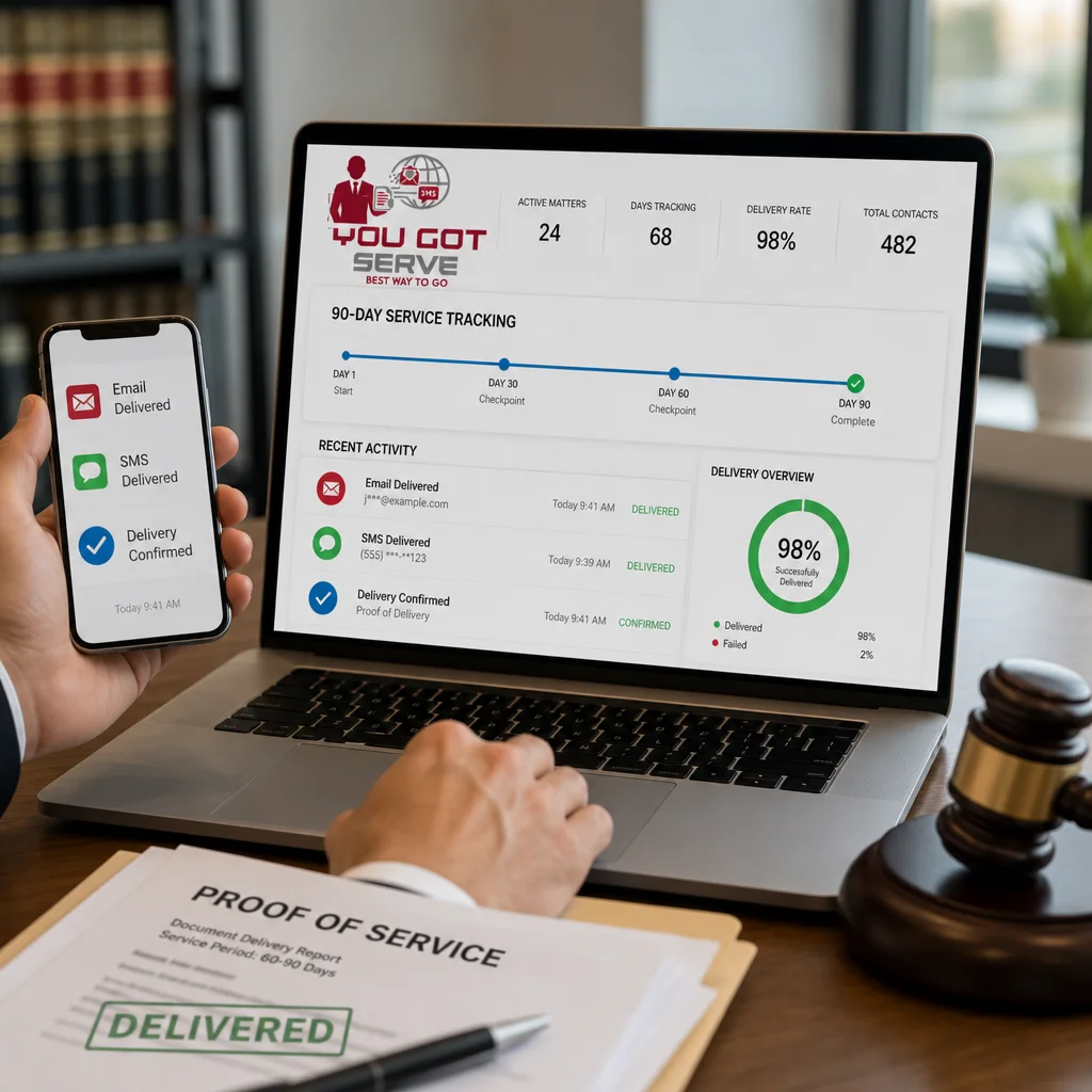 Track Legal Notifications Over 60-90 Days with Automated Digital Service