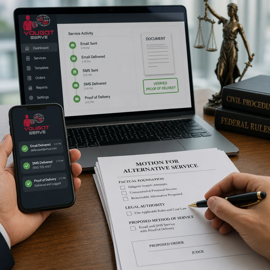 Motion and Proposed Order Templates for Email and SMS Alternative Service